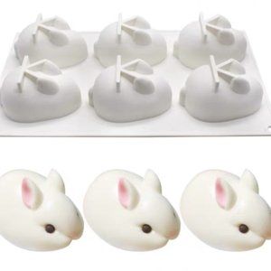 3D Easter Rabbit Bunny Silicone Mold - 1 Pack